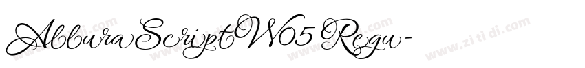 AlluraScriptW05 Regu字体转换